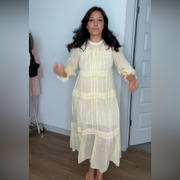 EUC Isabel marant étoile ABONI EMBROIDERED COTTON-VOILE MAXI DRESS NO FLAWS - Picture 5 of 8